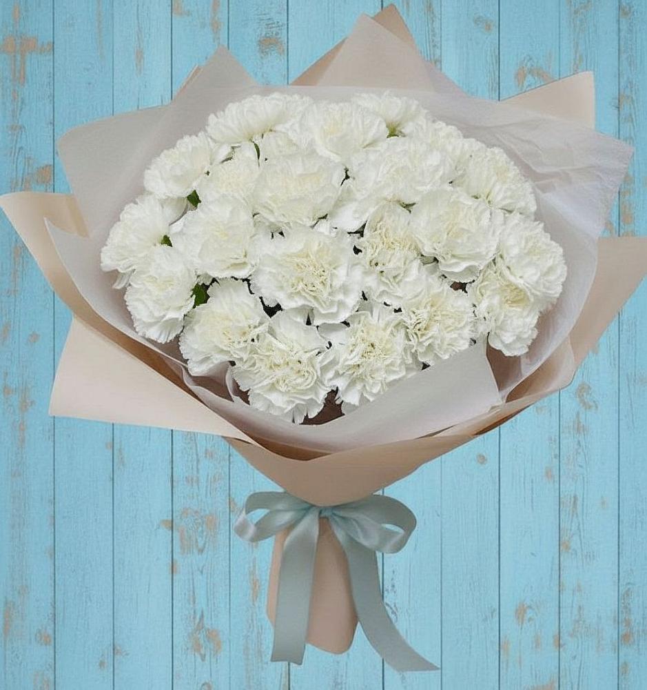 Букет цветов из: Гвоздики в Красной горе