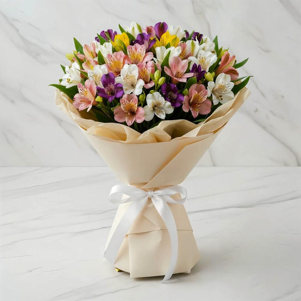 Букет цветов из: Альстромерии в Красной горе