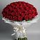 Букет 101 Красная роза Блэк Мэджик в Красной горе