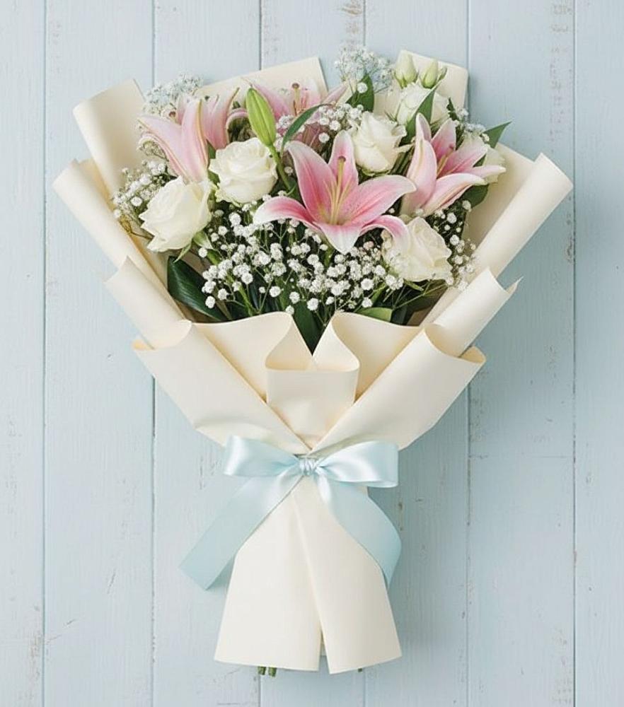 Букет цветов из: Лилии в Красной горе