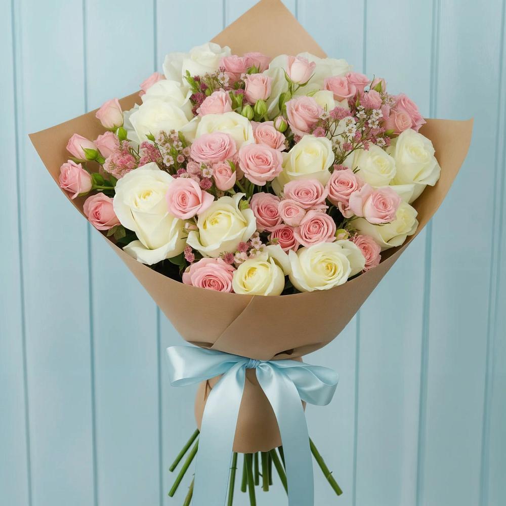 Букет цветов из: Розы в Красной горе