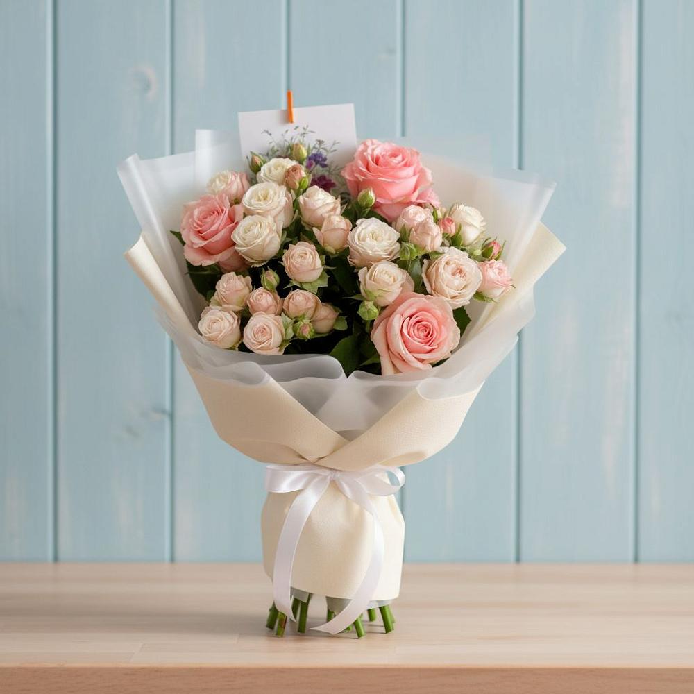 Букет цветов из: Розы в Красной горе