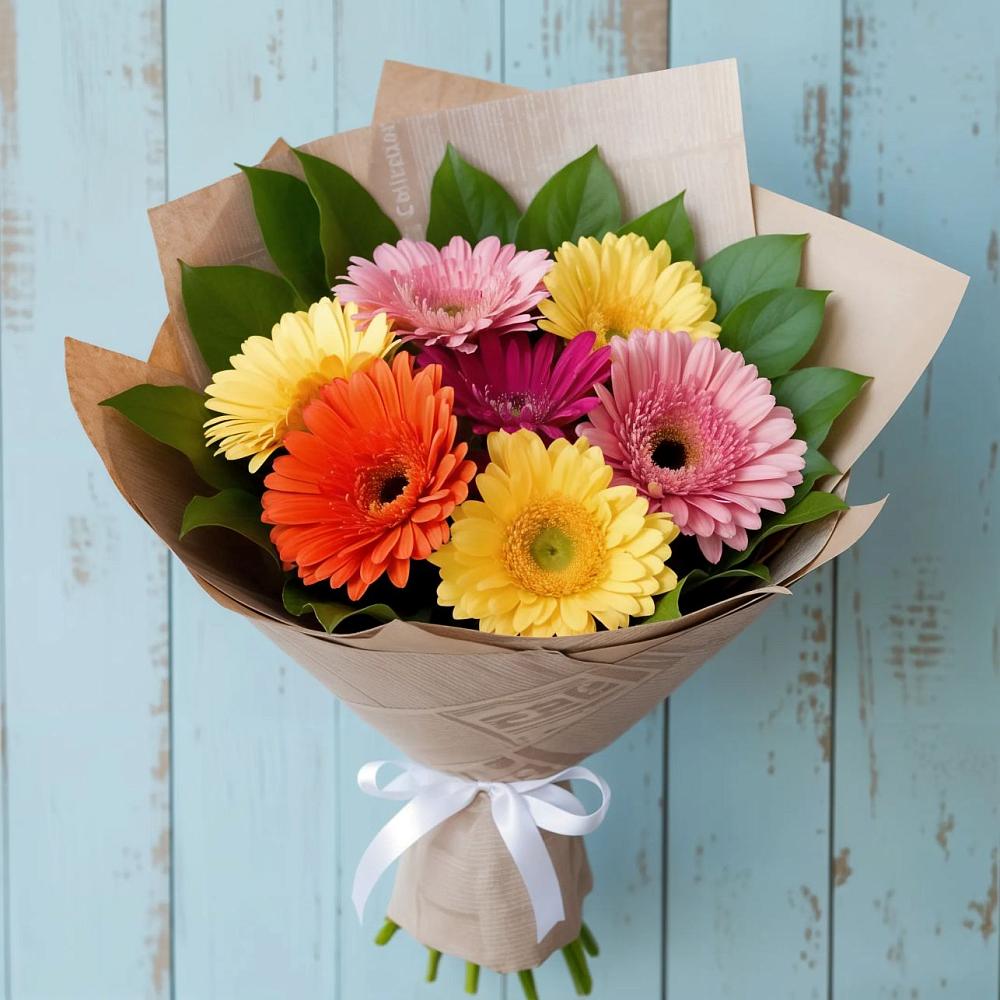 Букет цветов из: Герберы в Красной горе