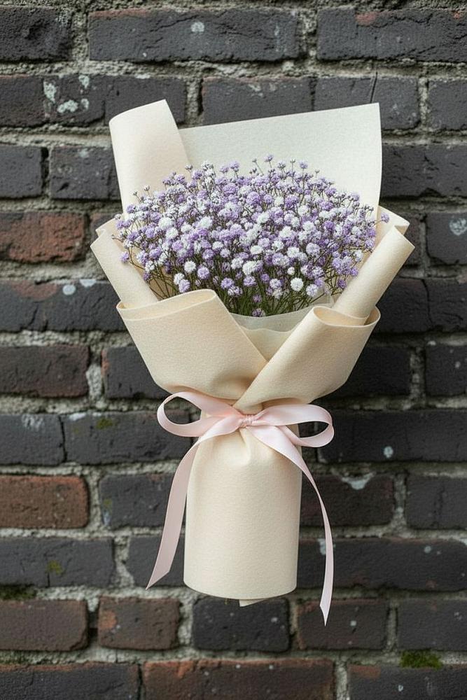 Букет цветов из: Гипсофила в Красной горе