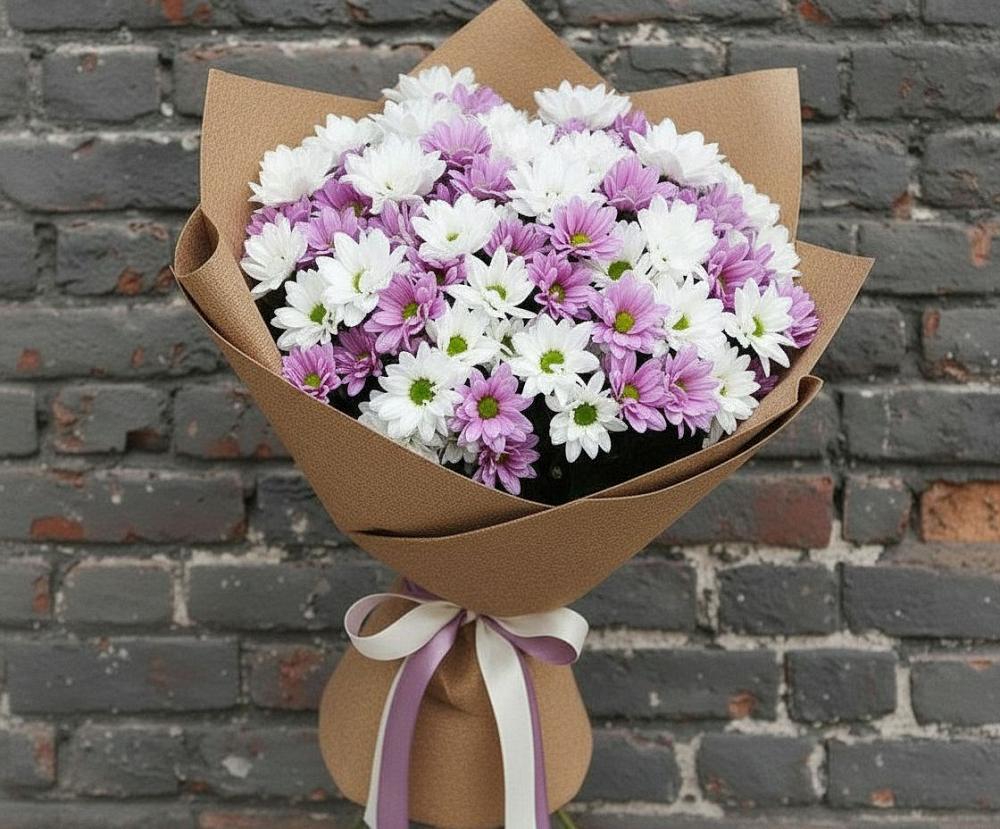 Букет цветов из: Хризантемы в Красной горе
