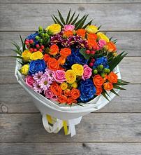 Букет цветов из:  Розы и Хризантемы в Красной горе