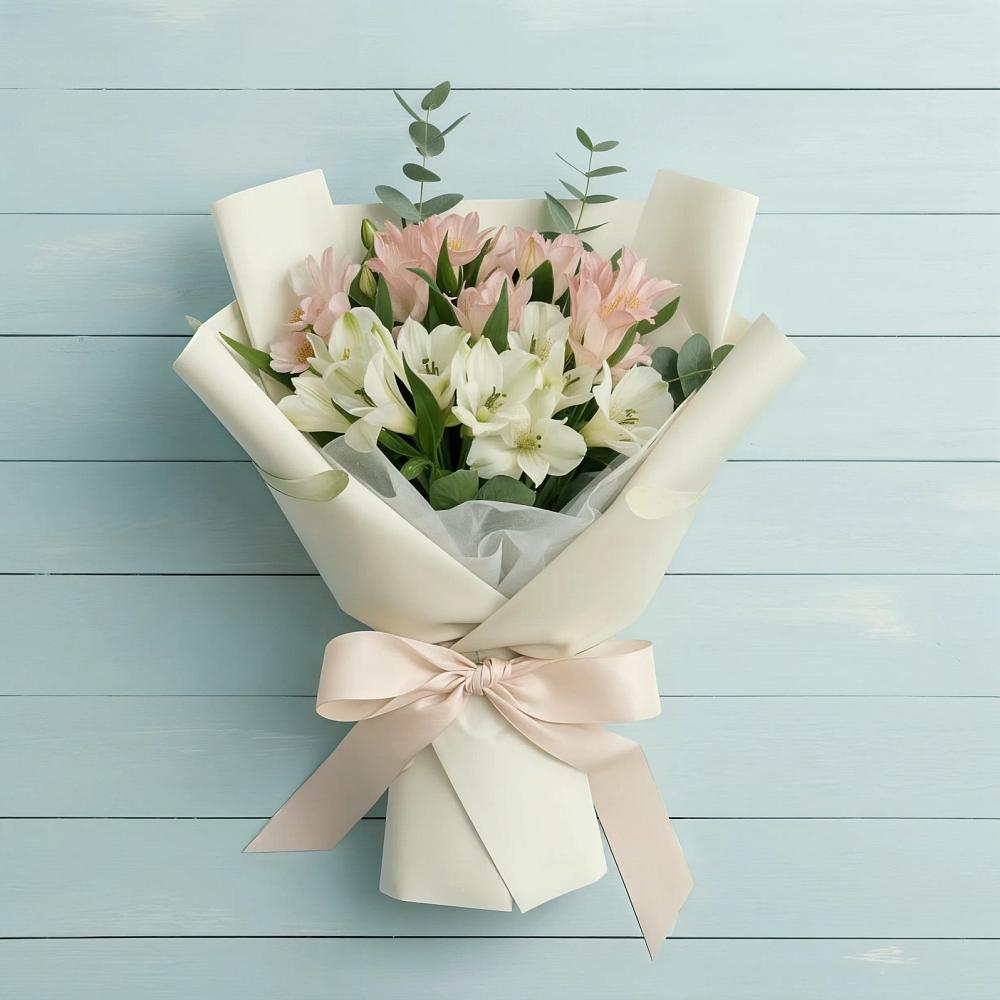 Букет цветов из: Альстромерии в Красной горе