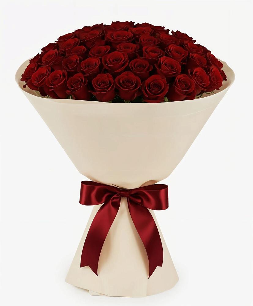 Букет 101 Бордовая роза Блэк Бакарра в Красной горе