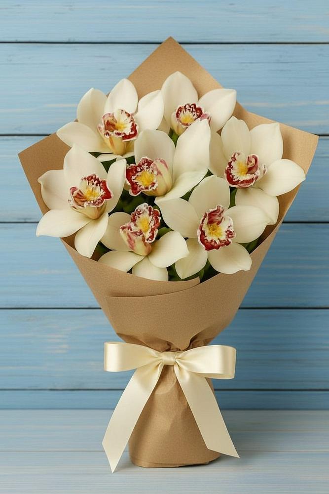 Букет цветов из: Орхидеи и Розы в Красной горе